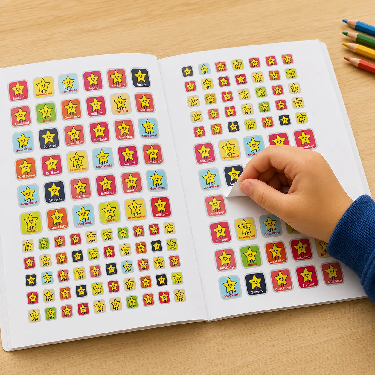 Lil Legends Reward Stickers Book, Little Rewards Big Smile 2000+ Motivational Stickers | Perfectly Curated for Teachers and Parents | Stars, Smileys and Praise Stickers | For School and Home 