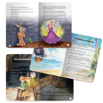 Lil Legends Timeless Classics Re-Imagined for Today  | Set of 3 Story Books | Pinocchio, Around the World in 80 Days and More | Vocabulary, Imagination and Value Booster Stories | For Age 7+ 