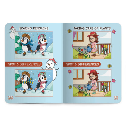 Lil Legends Spot the Difference Book for Kids Age 4+ Years - Interactive Learning Activity Book | Fun Puzzles to Boost Observation, Concentration & Critical Thinking | Brain Games for Children 