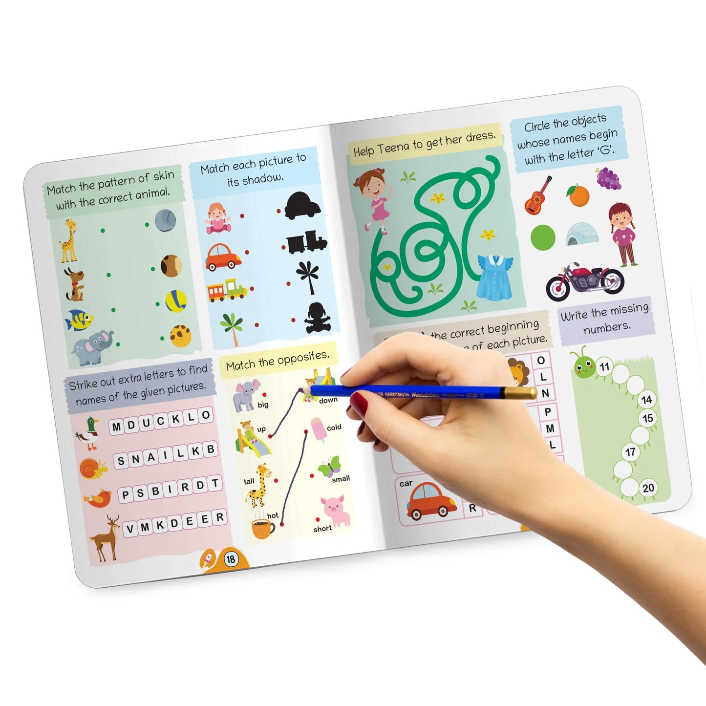 Lil Legends Book of Activities for Age 5+ | Fun Learning Workbook with Writing, Colouring, Phonics, Maths, Puzzles and More | Early Learning Activity Book | For Nursery/Kindergarten 