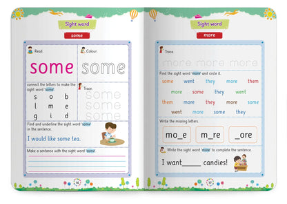 Lil Legends Incredible Phonics  Level 3 Sight Words Book for Kids | Tricky and High Frequency Words | Reading Fluency and Fun Activity Book | For Class 1 and  2 | Age 5-7 