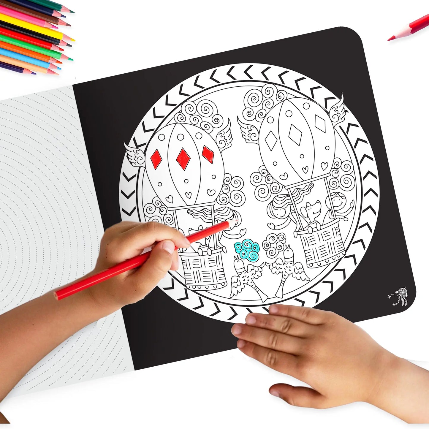 Lil Legends Let's Colour Set of 2 Colouring Books | Dreams and Dragons | Travel-Friendly Hardboard Support | Boosts Focus and Creativity | For UKG/Primary | Age 4+ 