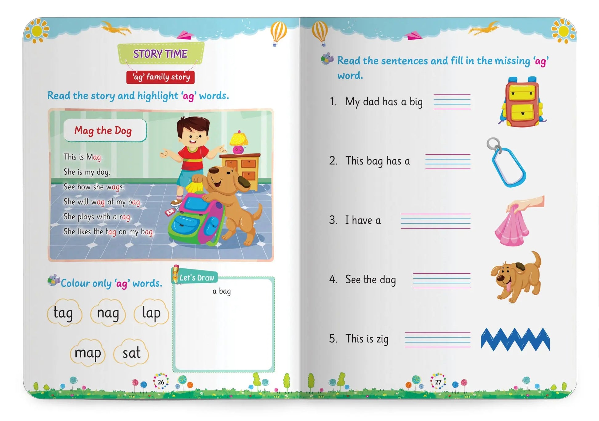 Lil Legends Incredible Phonics Level 2 Main Book for Kids | CVC Words, Short Vowels, 2 and 3 Letter Blending | Early Reading Foundation | Phonics Workbook | For UKG/ Class 1 | Age 4-6 