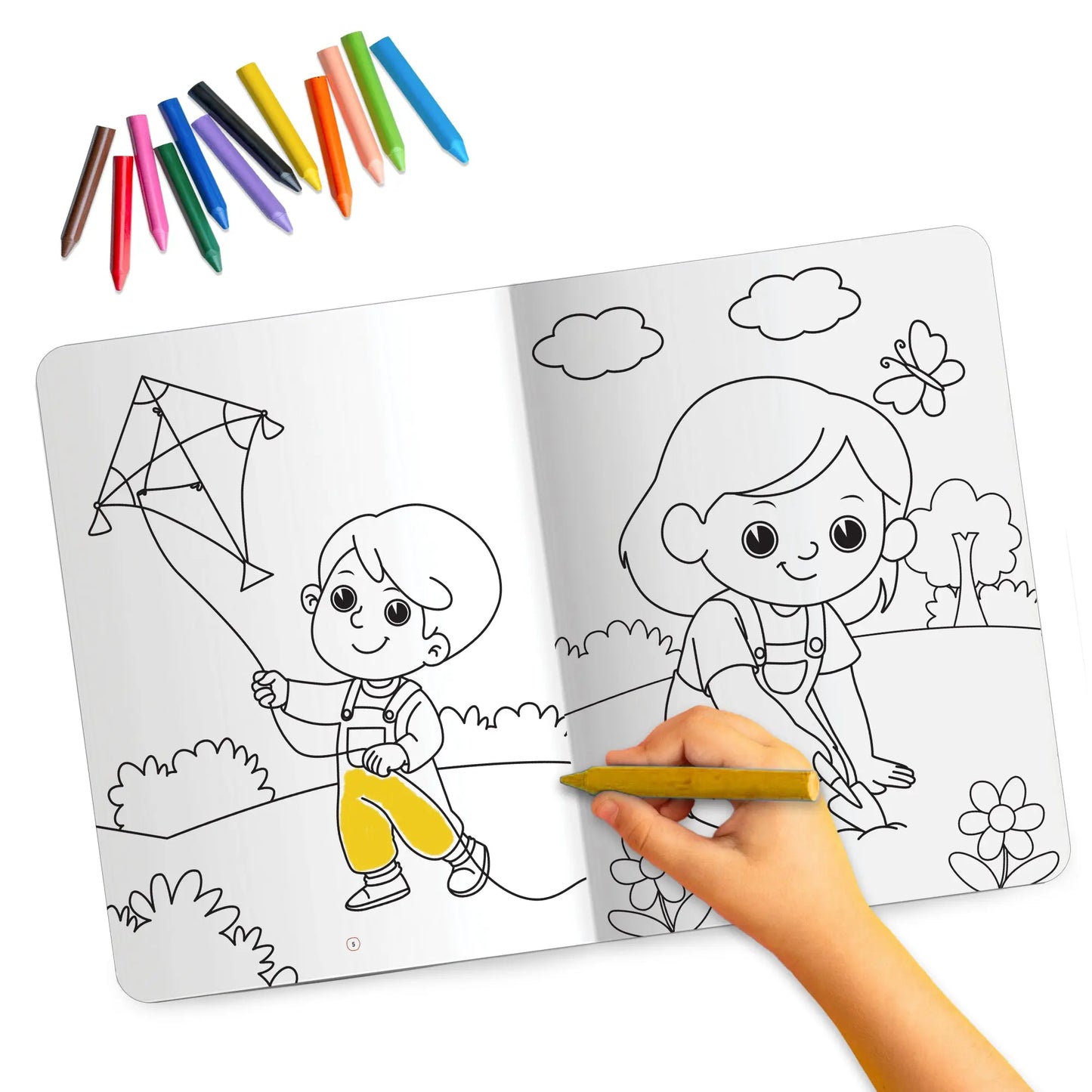 Lil Legends Jumbo Colouring Book Vol 4 for Kids | Bold Outlines and Fun Designs | Transport, Toys and Outdoor Scenes | Big Size Colouring Activity Book | For UKG/Class 1 | Age 5+ 