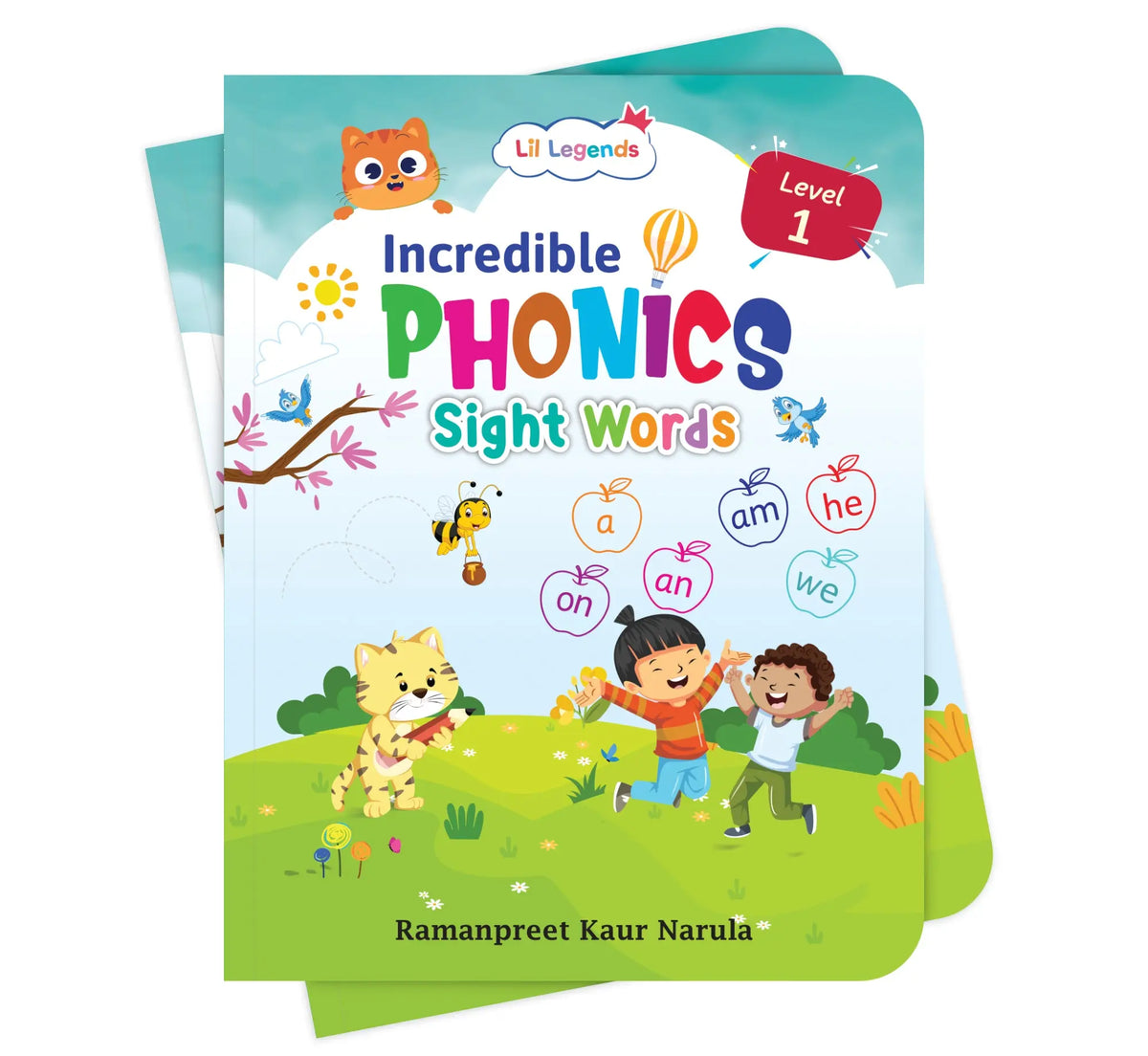 Lil Legends Incredible Phonics Level 1 Main Book Part 1, Part 2 and Sight Words Book | Set of 3 for Age 3-5 Years | Letter Sounds, High Frequency Words and Fun Activities | For Nursery/LKG/UKG 