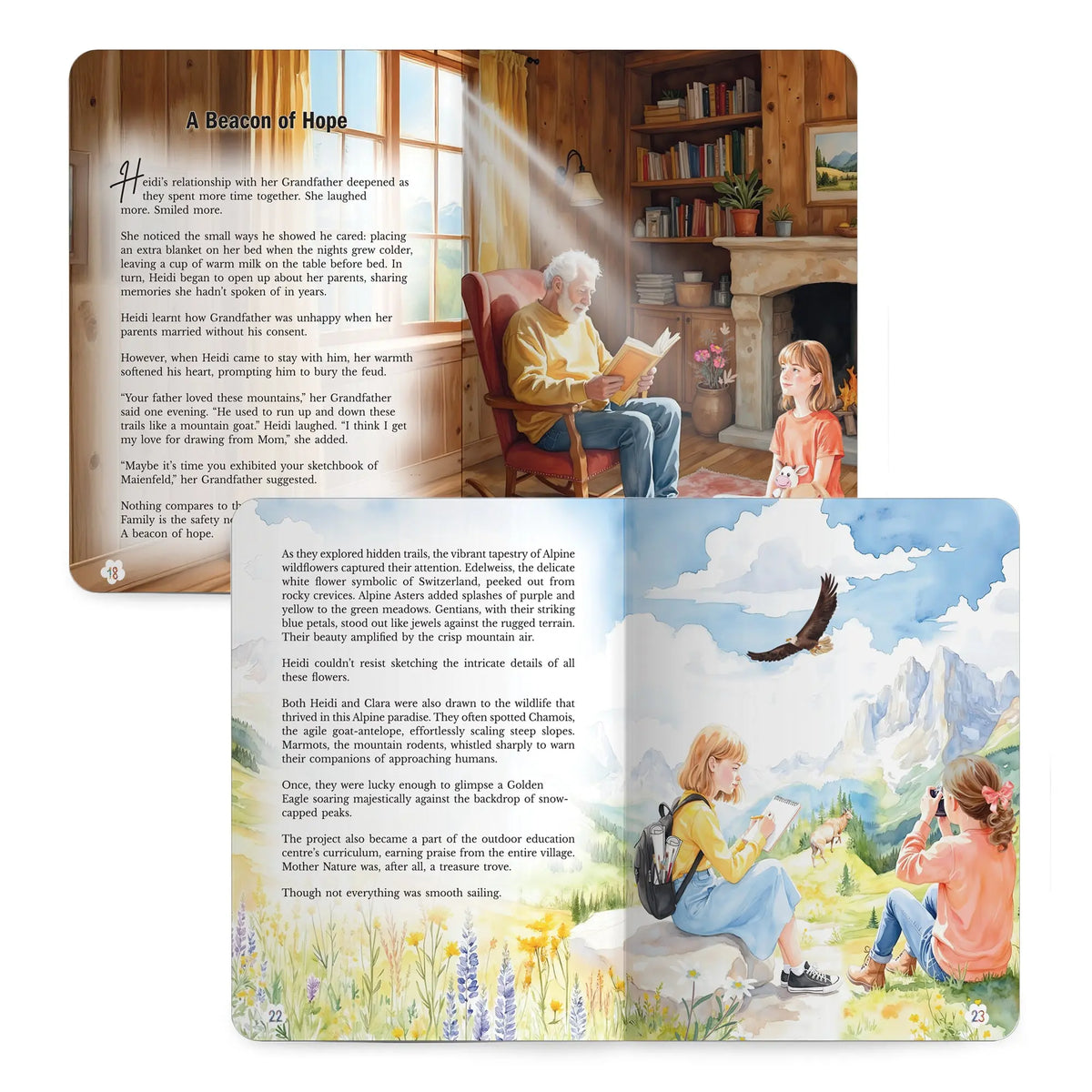 Lil Legends Timeless Classics Re-Imagined for Today | Set of 2 Illustrated Story Books | Heidi and Peter Pan | Vocabulary, Imagination and Value Booster Stories for Young Readers | For Age 7+ 
