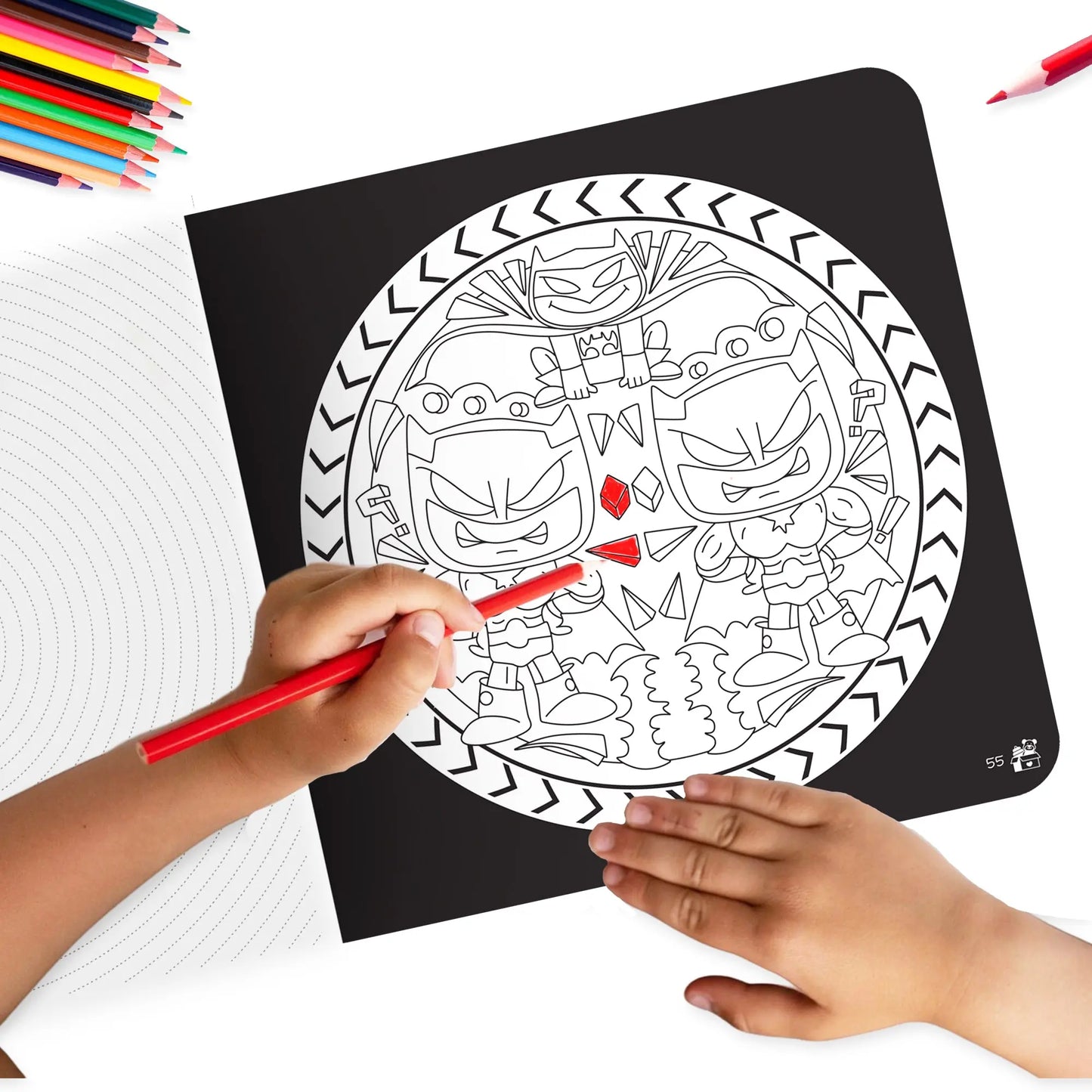 Lil Legends Let's Colour Set of 2 Colouring Books | Toys and Oceans | Travel-Friendly Hardboard Support | Boosts Focus and Creativity | For UKG/Primary | Age 4+ 