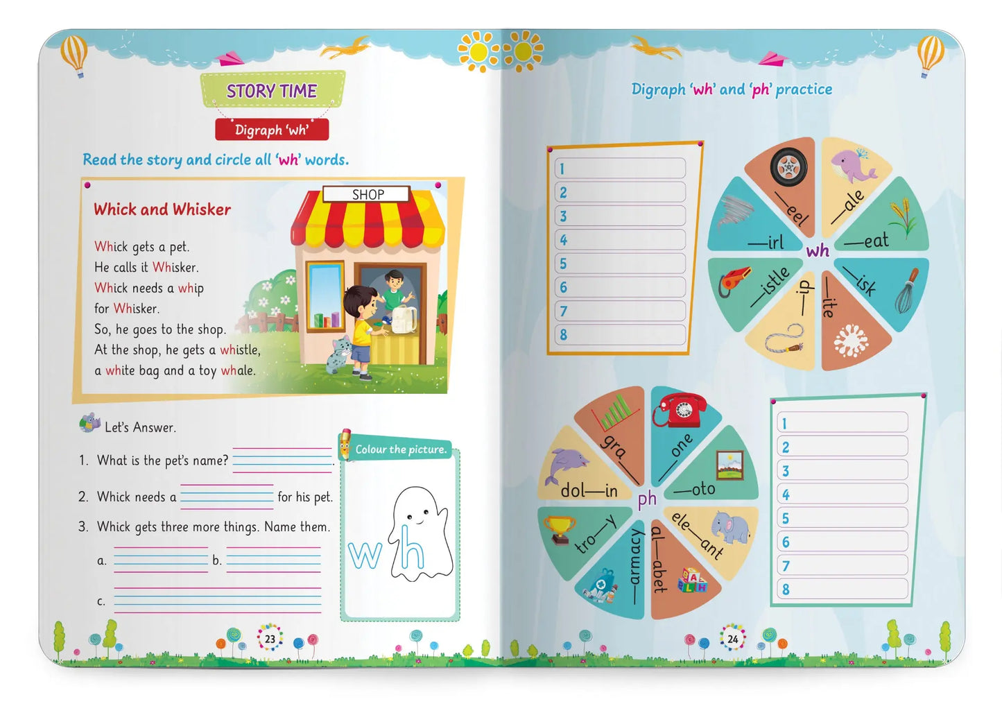 Lil Legends Incredible Phonics Level 3 Main Book for Kids | Digraphs, Consonant Blends and Decodable Stories | Reading Fluency | Advanced Phonics Workbook | For Class 1 and Class 2 | Age 5-7 