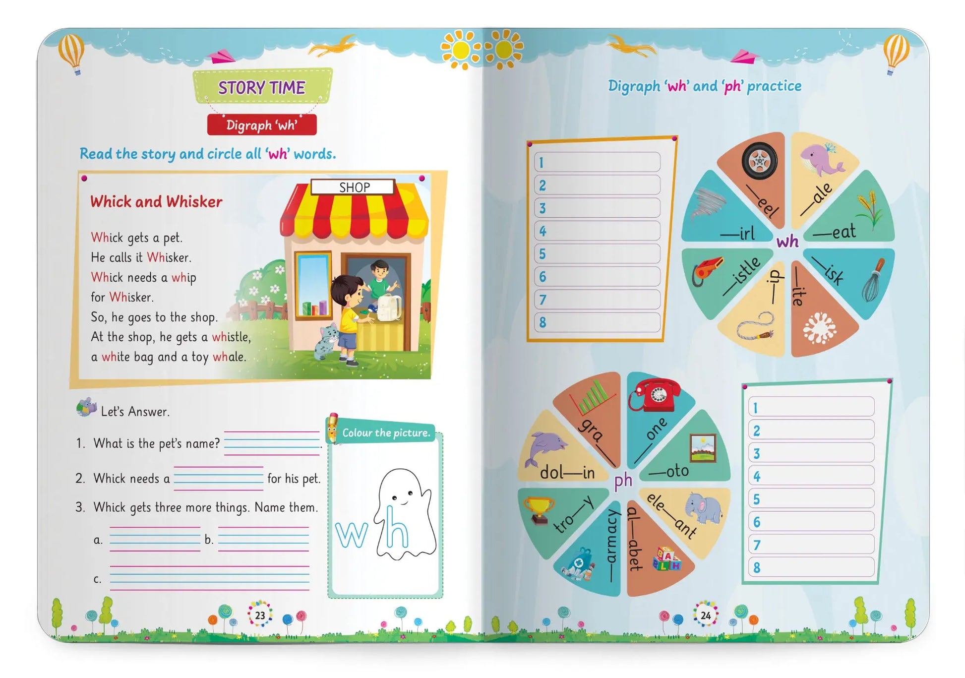 Lil Legends Incredible Phonics Level 3 Main Book for Kids | Digraphs, Consonant Blends and Decodable Stories | Reading Fluency | Advanced Phonics Workbook | For Class 1 and Class 2 | Age 5-7 