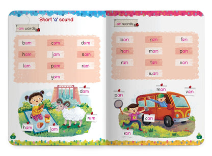 Lil Legends Three Letter Words  A Phonic Reader- CVC Phonics Book for Kids | Letter Sounds, Blending and Word Recognition | Early  Reading Practice Workbook | For Nursery/LKG/UKG |  Age 5+ 
