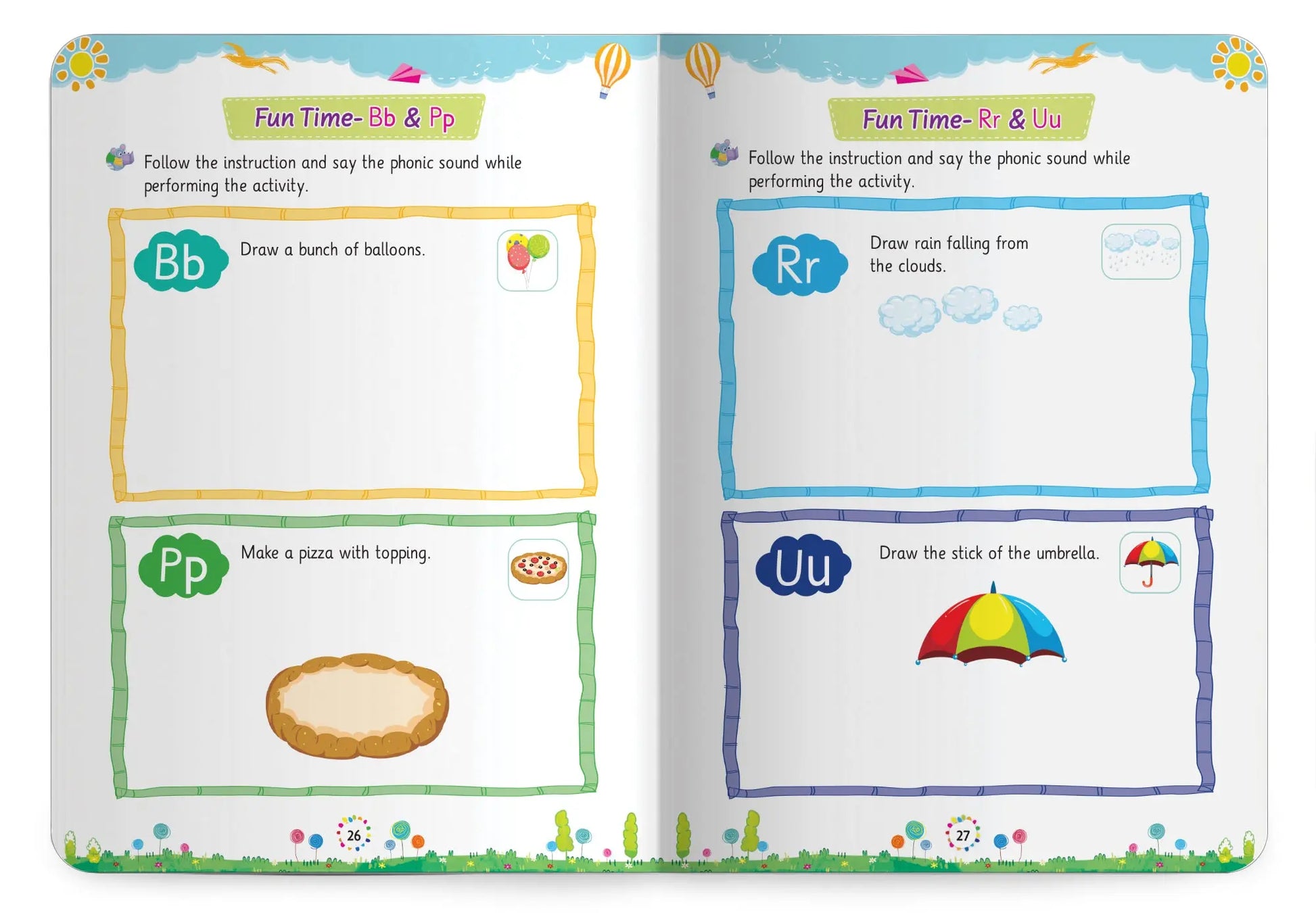 Lil Legends Incredible Phonics Level 1 Main Book Part 2 for Kids | Letter Sounds, Tracing, Writing, Word Recognition and Fun Activities | Phonics Workbook | For Nursery/LKG | Age 3-5 