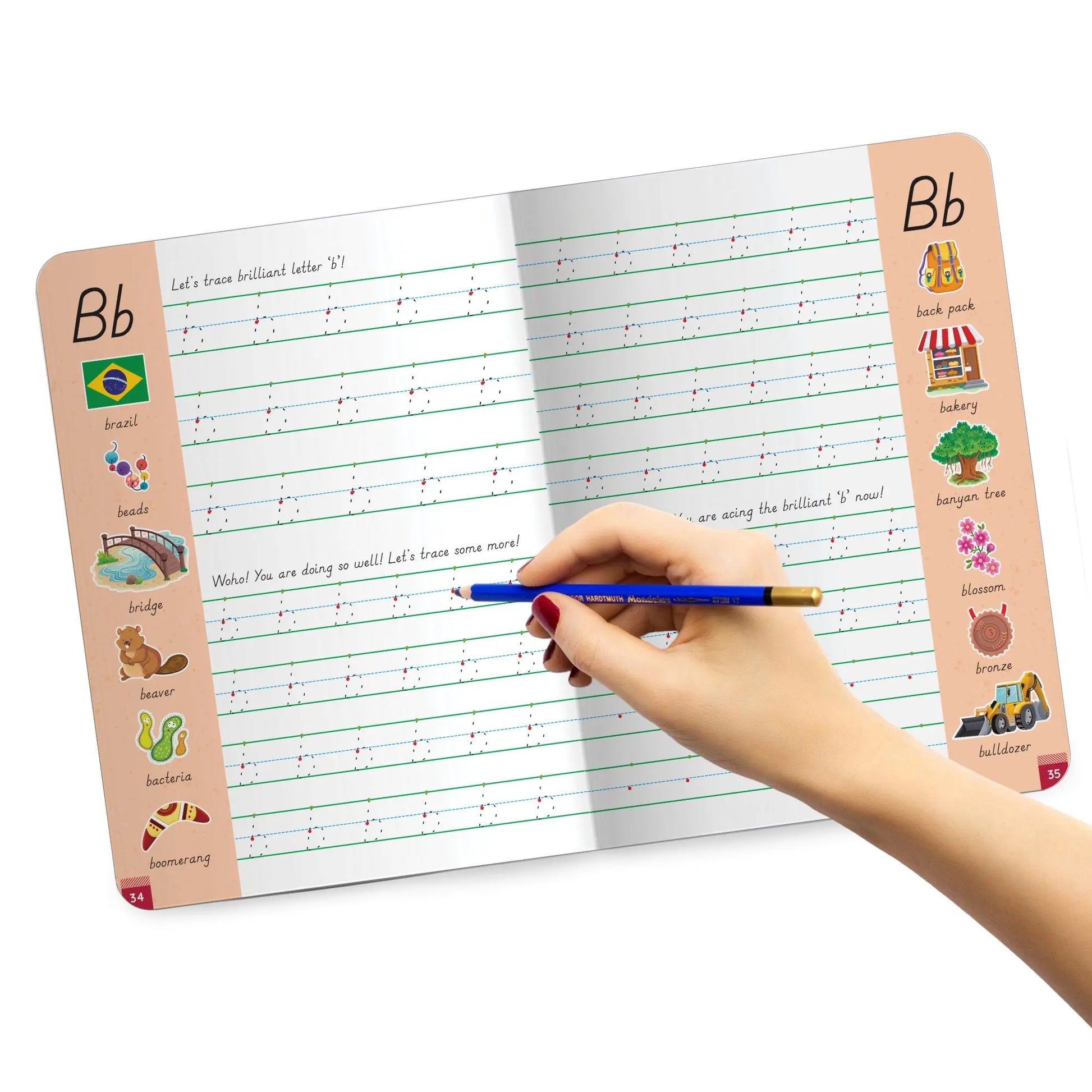 Lil Legends Writing Books Lowercase Tracing and Vocabulary Book Level | 1 New Age Lowercase Writing D'Nealian Style |  Small Letters Practise Workbook | For LKG/UKG | Age 4+ 