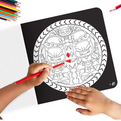 Lil Legends Let's Colour Set of 2 Colouring Books | Toys and Dragons | Travel-Friendly Hardboard Support | Boosts Focus and Creativity | For UKG/Primary | Age 4+ 