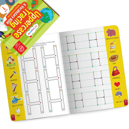 Lil Legends Alphabet Writing Starter Pack | 3 Books | Uppercase A-Z Levels 1 and 2 + Lowercase D'Nealian Style | India's First Pre-Writing Programme | LKG/UKG | Age 3-6 