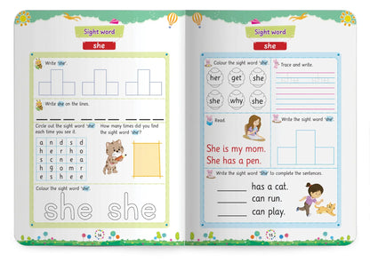 Lil Legends  Incredible Phonics  Level 2 Sight Words Book for Kids | High Frequency Words and Reading Practice | Vocabulary and Activity Book | For UKG and Class 1 | Age 4-6 