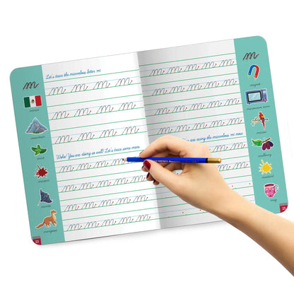 Lil Legends Cursive Writing Starter Pack | Set of 2 Books | Uppercase Level 1 and Lowercase Level 2 | Three Line Handwriting and Vocabulary Practice | For LKG/UKG | Age 4+ 