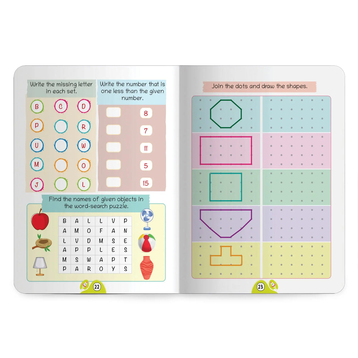 Lil Legends Book of Activities for Age 4+ | Fun Learning Workbook with Tracing, Writing, Colouring Matching, Puzzles and More | Early Learning Activity Book | For LKG/UKG/Class 1 