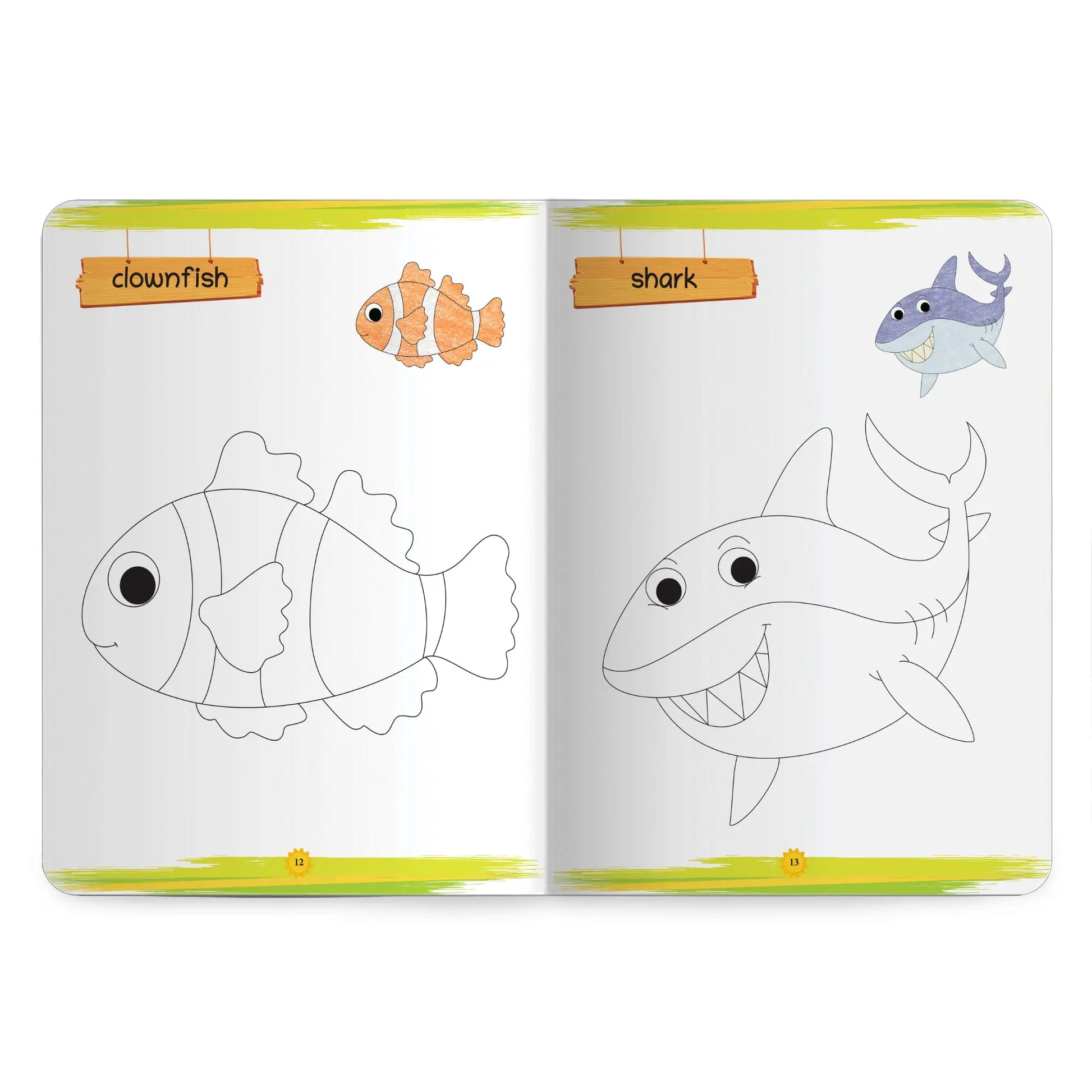 Lil Legends Books Of Copy Colouring Set of 5 Books for Kids | Dinosaurs, Unicorns, Toys, Fairies and Underwater World | Fun Activities and Vocabulary Booster | For LKG/UKG | Age 3+ 