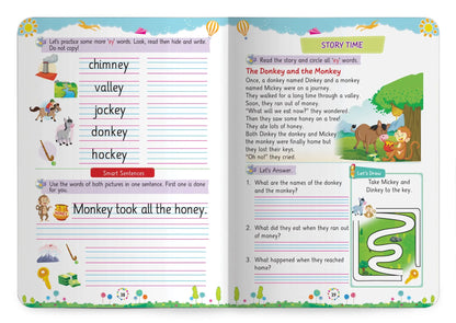 Lil Legends Incredible Phonics Level 4  Main Book and Sight Words Book | Set of 2 Books for Kids | Long Vowels, Complex Blends and High Frequency Words | For Class 1 and 2 | Age 6-8 