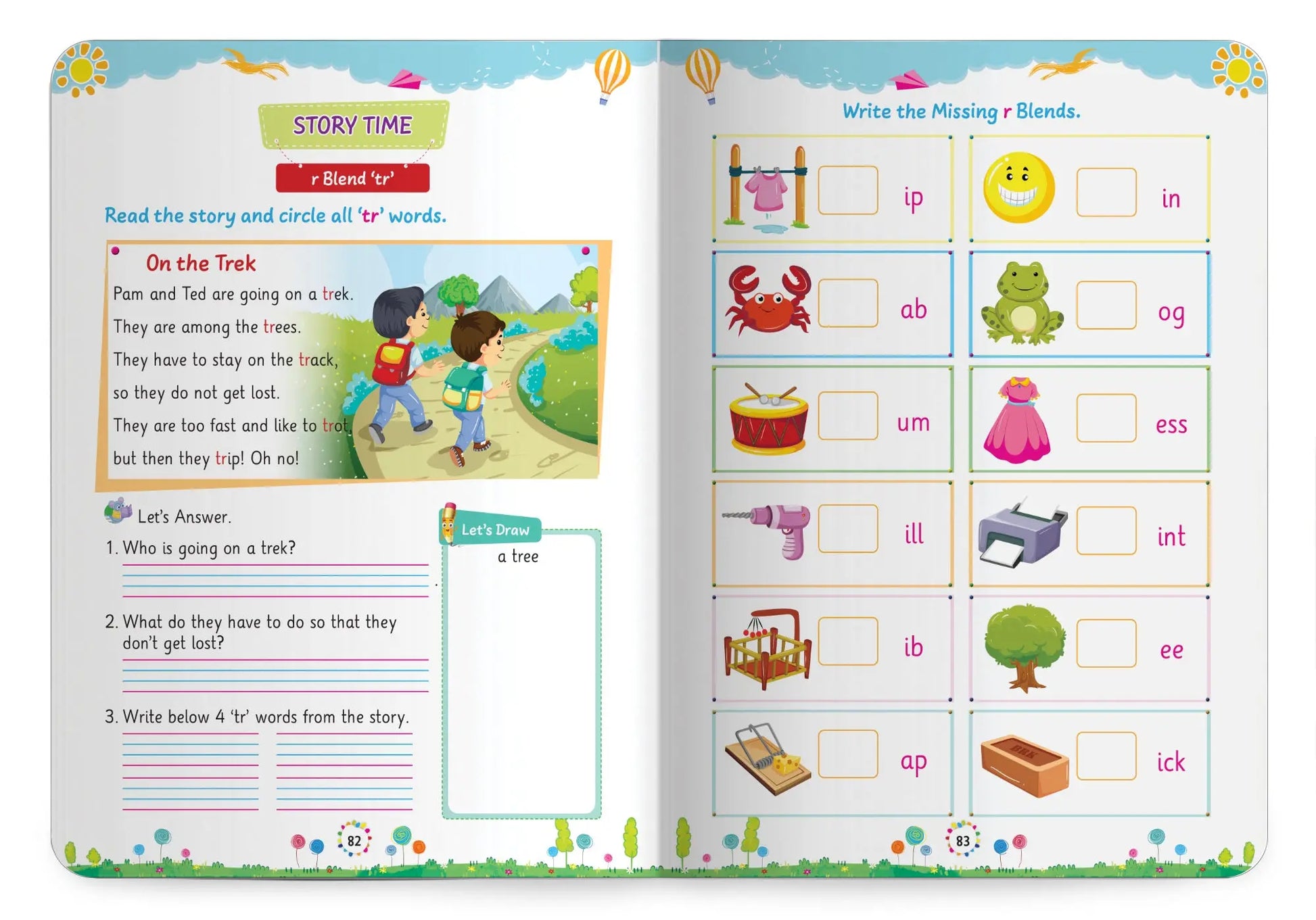 Lil Legends Incredible Phonics Level 3 Main Book and Sight Words Book | Set of 2 Books for Age 5-7 Years | Digraphs, Consonant Blends, High Frequency Words and Activities | For Class 1 and 2 