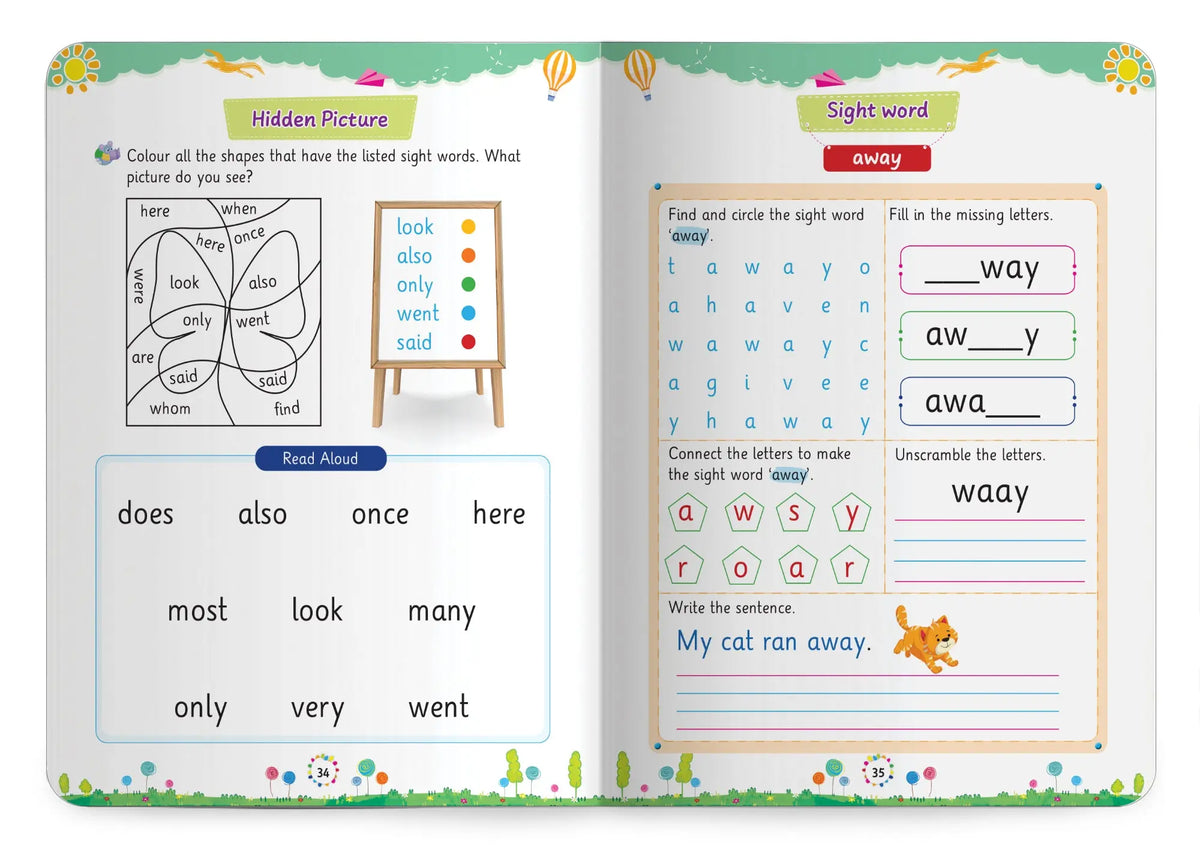 Lil Legends Incredible Phonics  Level 3 Sight Words Book for Kids | Tricky and High Frequency Words | Reading Fluency and Fun Activity Book | For Class 1 and  2 | Age 5-7 