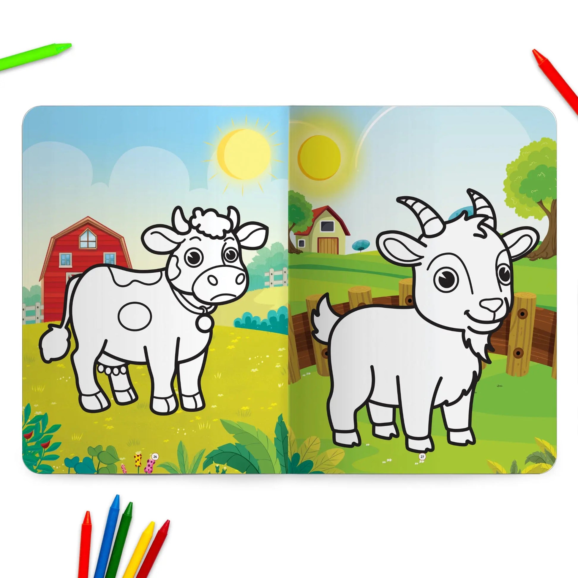 Lil Legends Jumbo Colouring Book Vol 2 for Kids | Bold Outlines and Fun Designs |  Animals, Birds and Nature Scenes | Big Size Colouring Activity Book | For Toddlers/LKG/UKG | Age 4+ 