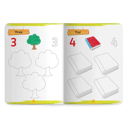 Lil Legends Books of Copy Colouring Set of 5 Books for Kids | Transport, Shapes, Numbers, Clothes and Birds | Fun Activities and Vocabulary Booster | For LKG/UKG | Age 3+ 