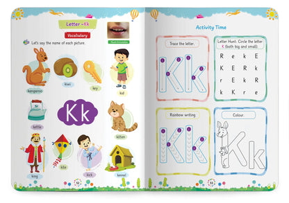 Lil Legends Incredible Phonics Level 1 Main Book Part 2 for Kids | Letter Sounds, Tracing, Writing, Word Recognition and Fun Activities | Phonics Workbook | For Nursery/LKG | Age 3-5 