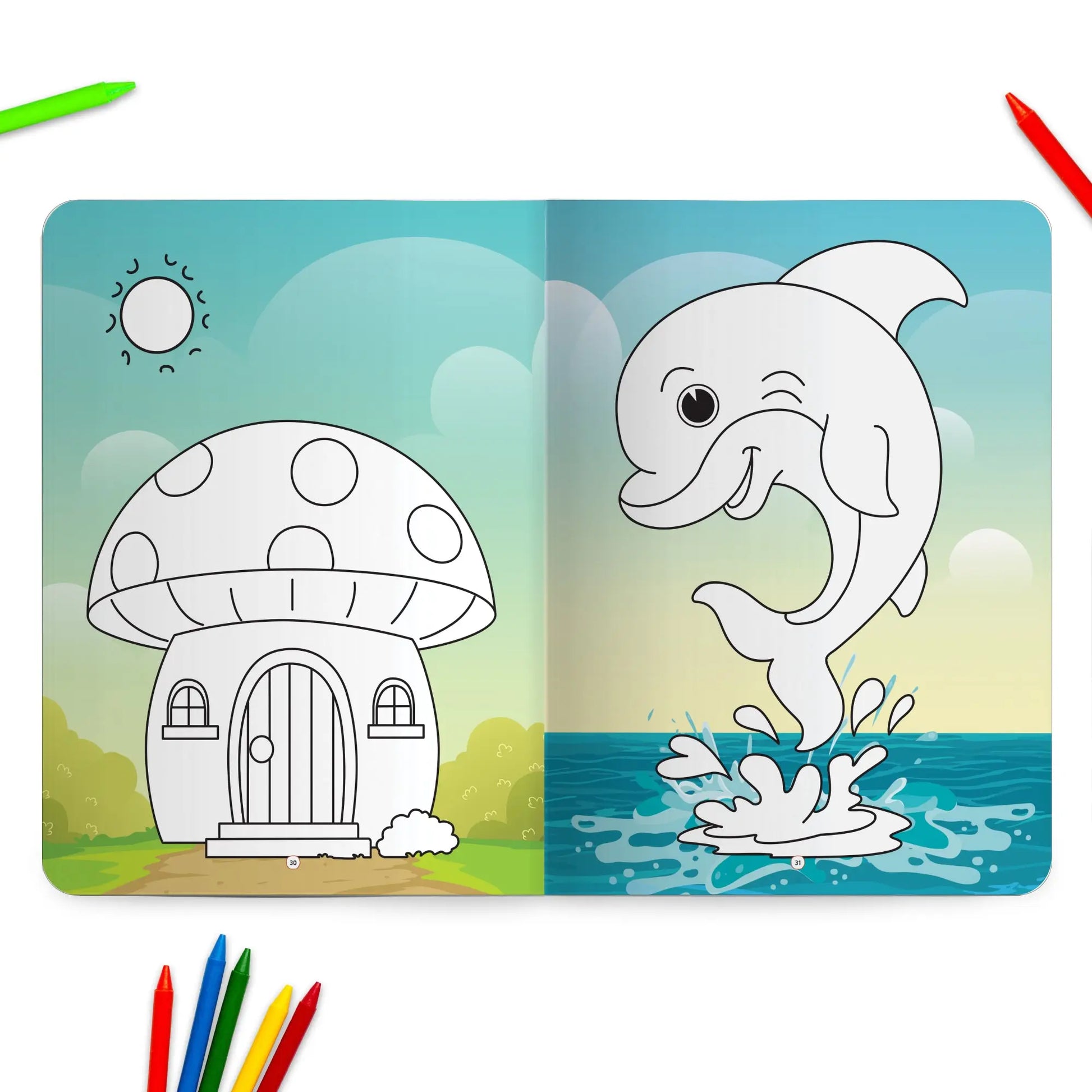 Lil Legends Jumbo Colouring Books Vol 1-4 for Kids | Bold Outlines and Big Designs | Animals, Birds, Everyday Objects and Nature | Fun Colouring Activity Books | Age 3+ 