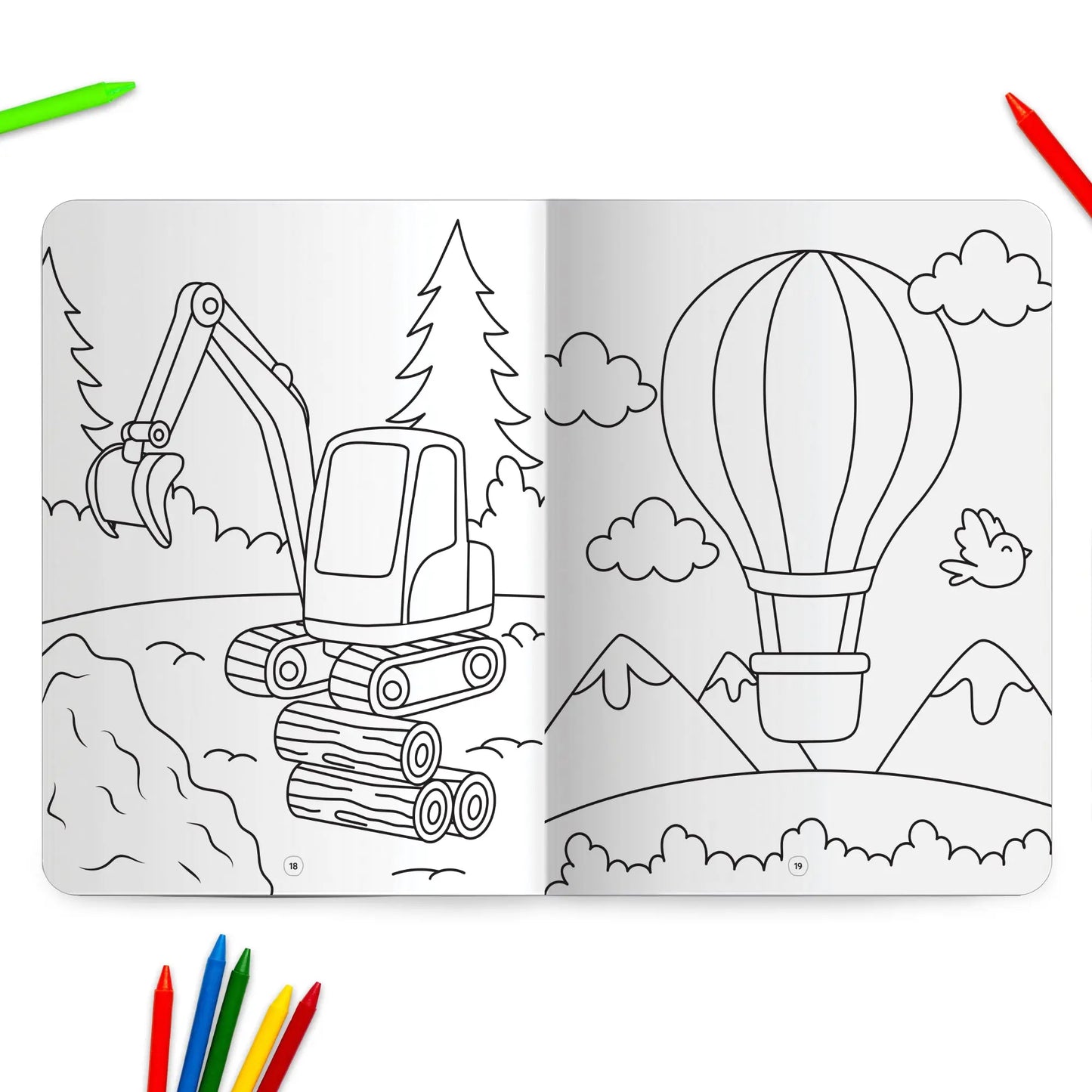 Lil Legends Book Of Crayon Colouring Vol 4 for Kids | Animals, Birds and Surrounding World | Boosts Focus, Creativity and Patience | Fun Activity Book | For UKG/Class 1/Class 2 | Age 4+ 