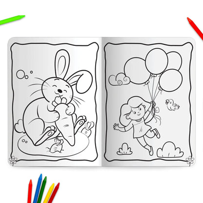 Lil Legends Book Of Crayon Colouring for Kids | Builds Focus, Creativity and Colour Recognition | Colouring Activity Book with Detailed Designs | For UKG/Class 1 | Age 5+ 