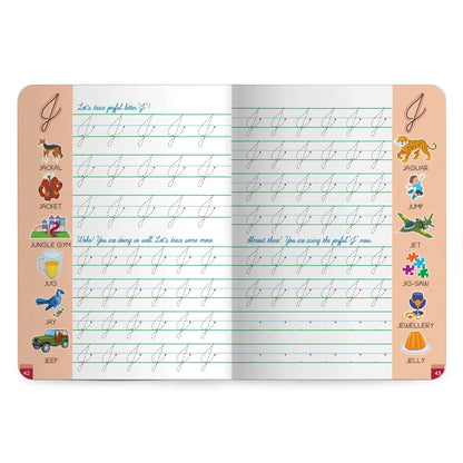Lil Legends Cursive Writing Starter Pack | Set of 2 Books | Uppercase Level 1 and Lowercase Level 2 | Three Line Handwriting and Vocabulary Practice | For LKG/UKG | Age 4+ 