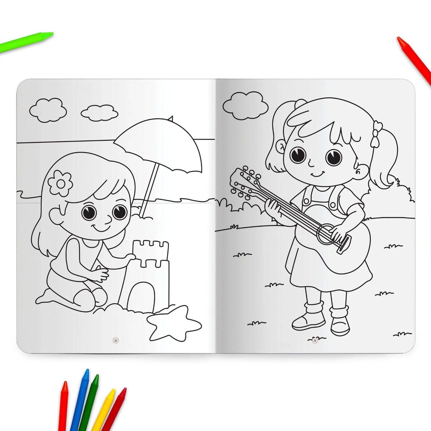 Lil Legends Jumbo Colouring Book Vol 4 for Kids | Bold Outlines and Fun Designs | Transport, Toys and Outdoor Scenes | Big Size Colouring Activity Book | For UKG/Class 1 | Age 5+ 