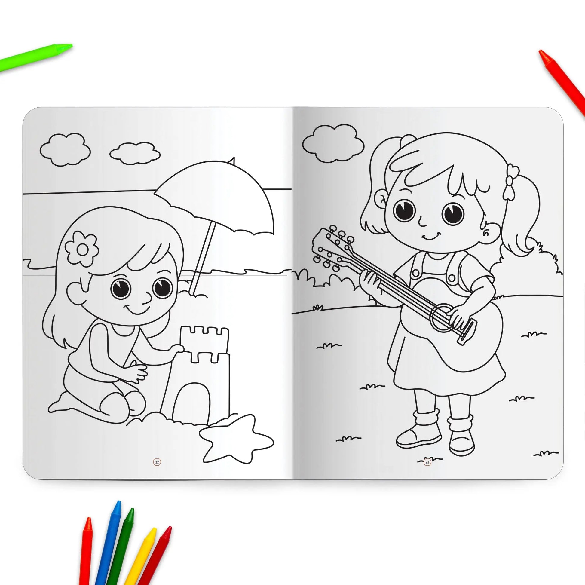 Lil Legends Jumbo Colouring Book Vol 4 for Kids | Bold Outlines and Fun Designs | Transport, Toys and Outdoor Scenes | Big Size Colouring Activity Book | For UKG/Class 1 | Age 5+ 