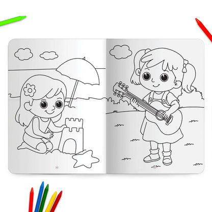 Lil Legends Jumbo Colouring Book Vol 4 for Kids | Bold Outlines and Fun Designs | Transport, Toys and Outdoor Scenes | Big Size Colouring Activity Book | For UKG/Class 1 | Age 5+ 
