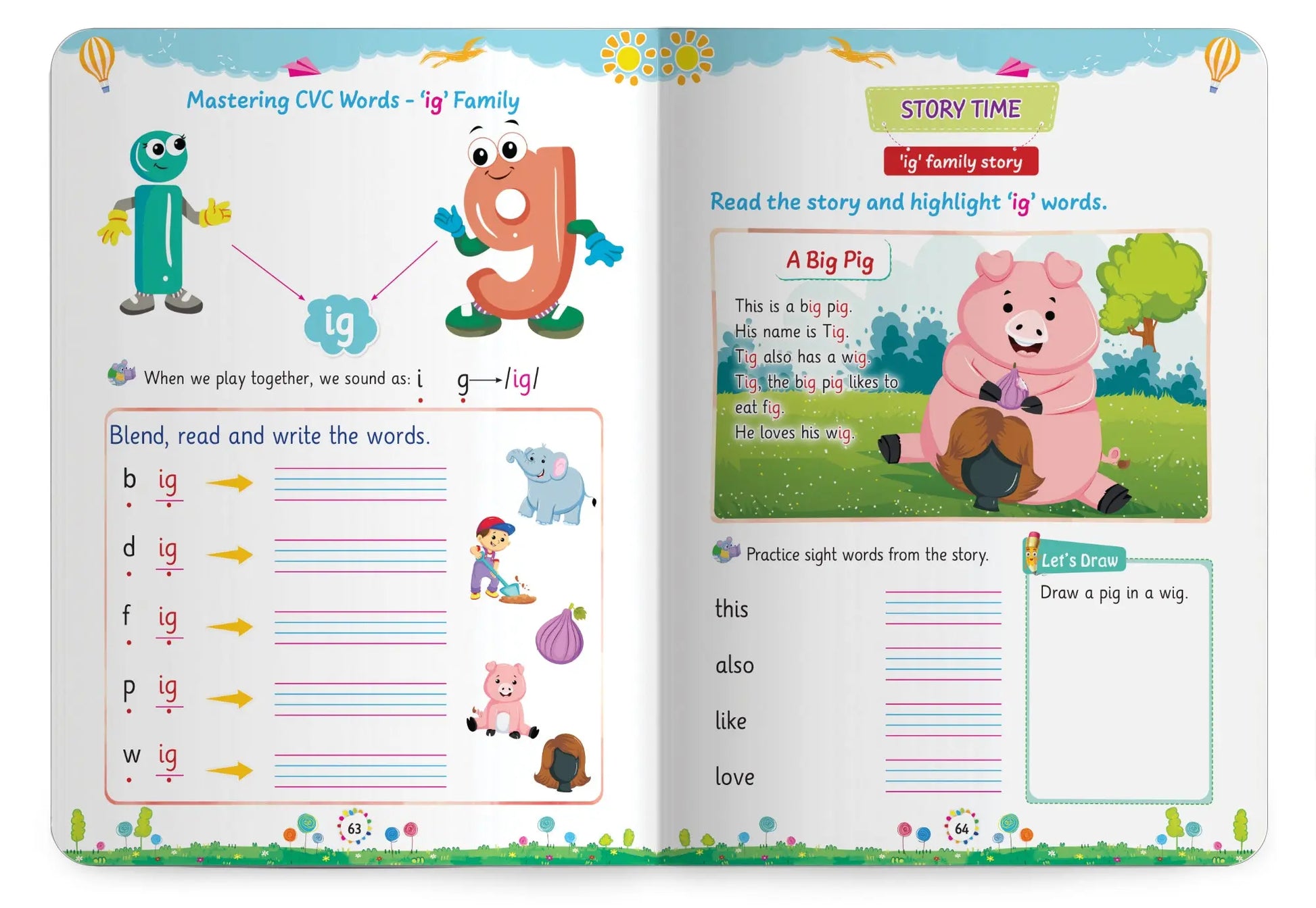 Lil Legends Incredible Phonics Level 2 Main Book for Kids | CVC Words, Short Vowels, 2 and 3 Letter Blending | Early Reading Foundation | Phonics Workbook | For UKG/ Class 1 | Age 4-6 