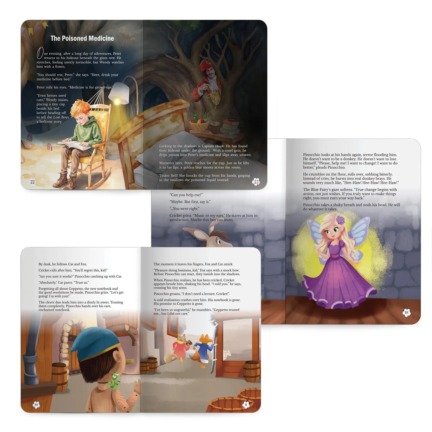 Lil Legends Timeless Classics Re-Imagined  for Today | Set of 3 Story Books | Heidi, Pinocchio and Peter Pan | Vocabulary, Imagination and Value Booster Stories | For Age 7+ 
