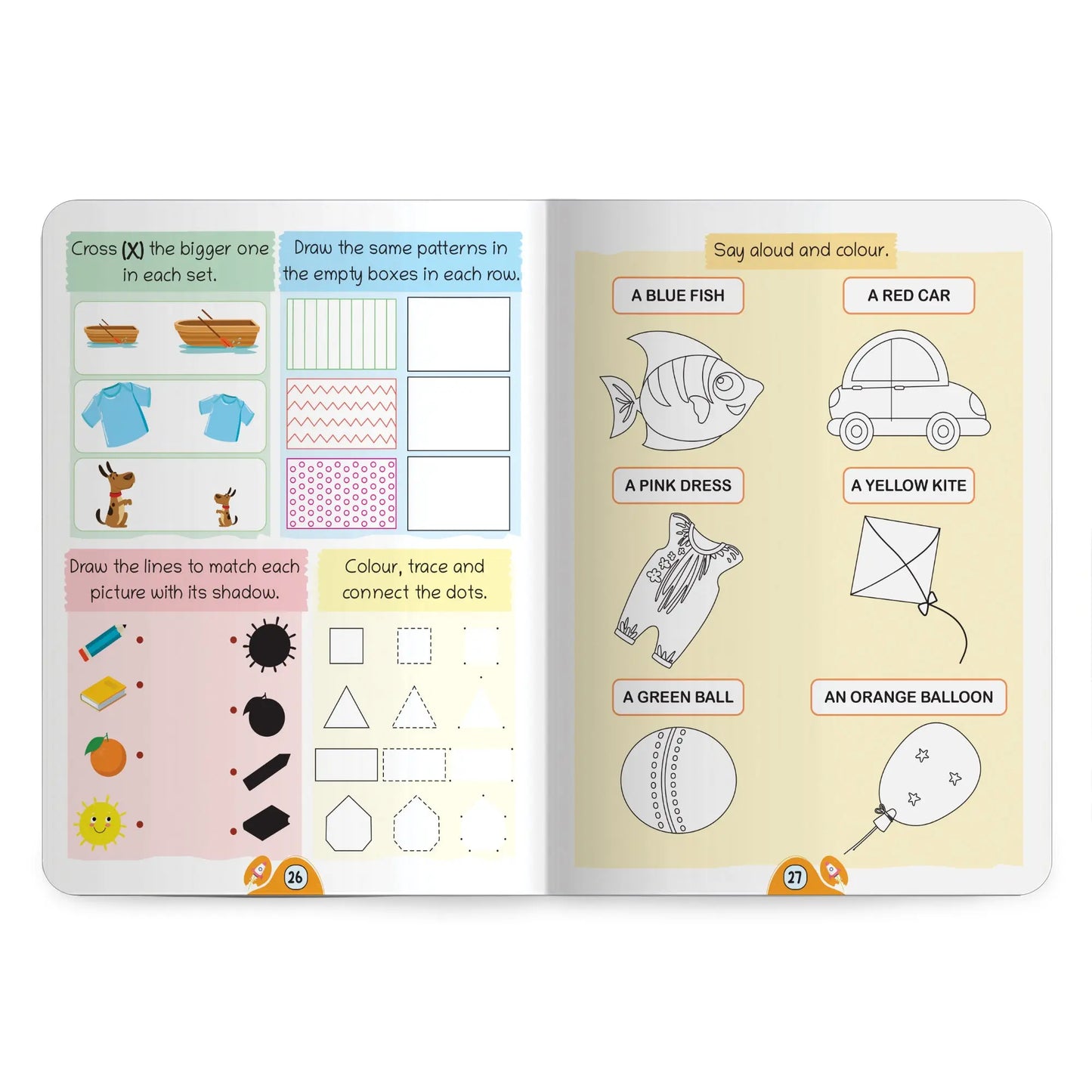 Lil Legends Book of Activities for Age 5+ | Fun Learning Workbook with Writing, Colouring, Phonics, Maths, Puzzles and More | Early Learning Activity Book | For Nursery/Kindergarten 