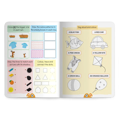 Lil Legends Book of Activities for Age 5+ | Fun Learning Workbook with Writing, Colouring, Phonics, Maths, Puzzles and More | Early Learning Activity Book | For Nursery/Kindergarten 