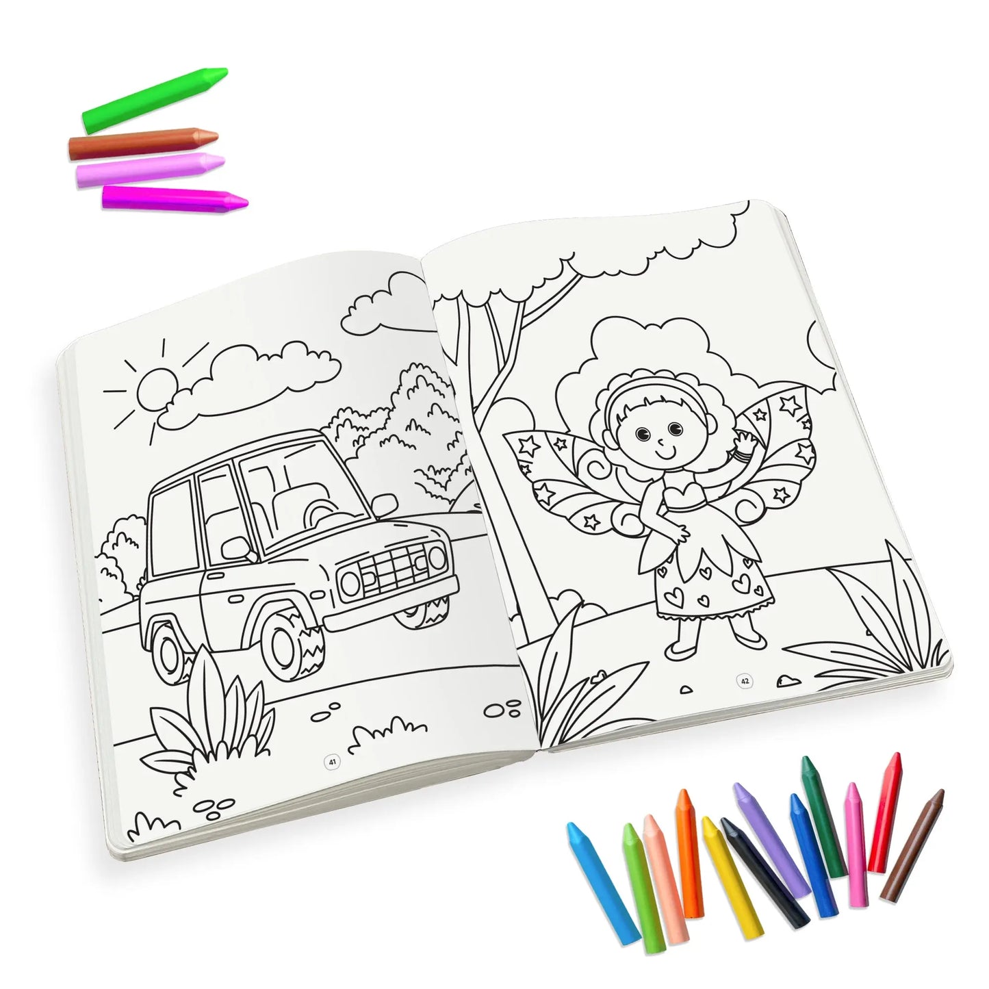 Lil Legends Book Of Crayon Colouring for  Kids | Builds Focus, Creativity and Colour Recognition | Colouring Activity Book with Detailed Designs | For UKG/Class 1 | Age 5+ 