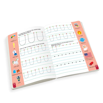 Lil Legends Alphabet Writing Starter Pack | 3 Books | Uppercase A-Z Levels 1 and 2 + Lowercase D'Nealian Style | India's First Pre-Writing Programme | LKG/UKG | Age 3-6 
