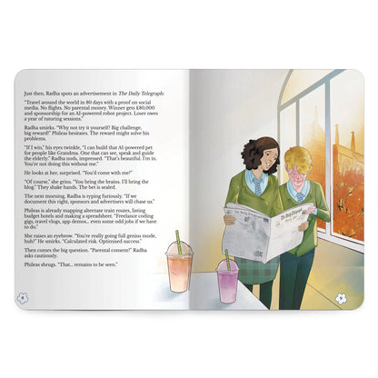 Lil Legends Timeless Classics Re-Imagined for Today | Set of 2 Story Books | Pinocchio and Around the World in 80 Days | Vocabulary, Imagination and Value Booster Stories | For Age 7+ 