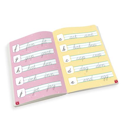 Lil Legends Cursive Writing Starter Pack | Set of 2 Books | Uppercase Level 1 and Lowercase Level 2 | Three Line Handwriting and Vocabulary Practice | For LKG/UKG | Age 4+ 