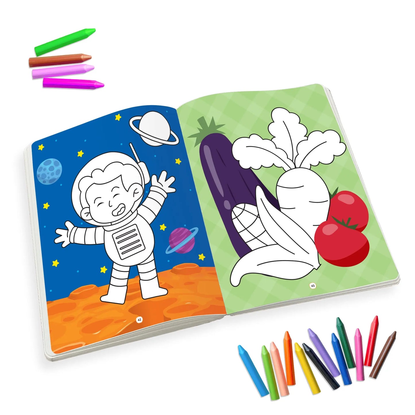 Lil Legends Crayon Colouring Book Vol 3 for Kids | Bold Outlines and Simple Designs | Animals, Birds and Surrounding World | Fun Colouring Activity Book | For LKG/UKG | Age 3+ 