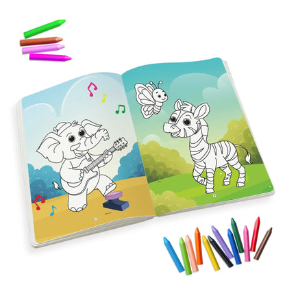 Lil Legends Jumbo Colouring Book Vol 3 for Kids | Bold Outlines and Fun Designs | Nature, Animals and Fun Scenes | Big Size Colouring Activity Book | For Toddlers/LKG/UKG | Age 5+ 