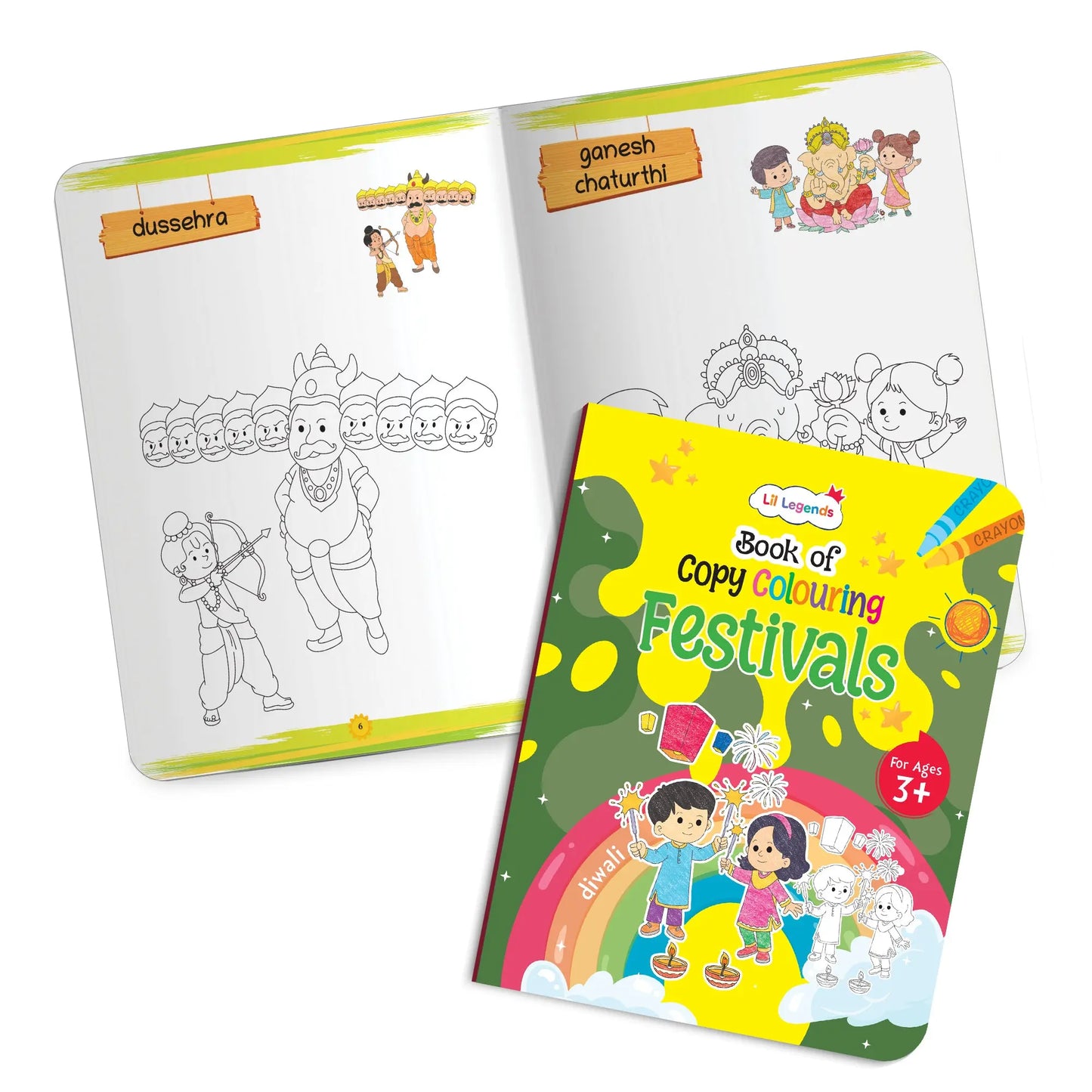 Lil Legends Books Of Copy Colouring Mega Pack of 20 Books for Kids | Alphabet, Numbers, Toys, Fairies and More | Fun Activities and Vocabulary Booster | For Nursery/LKG/UKG | Age 3+| 
