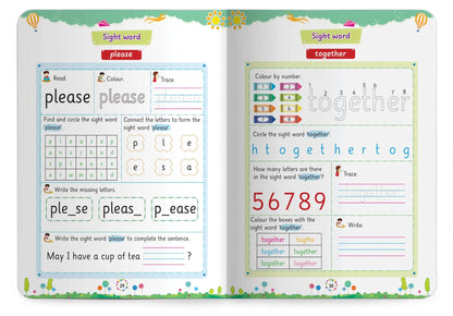 Lil Legends Incredible Phonics Sight Words Book Level 4 for Kids | Complex High Frequency Words and Sentence Reading | Fun Activity Book | For Class 1 and 2  | Age 6-8 