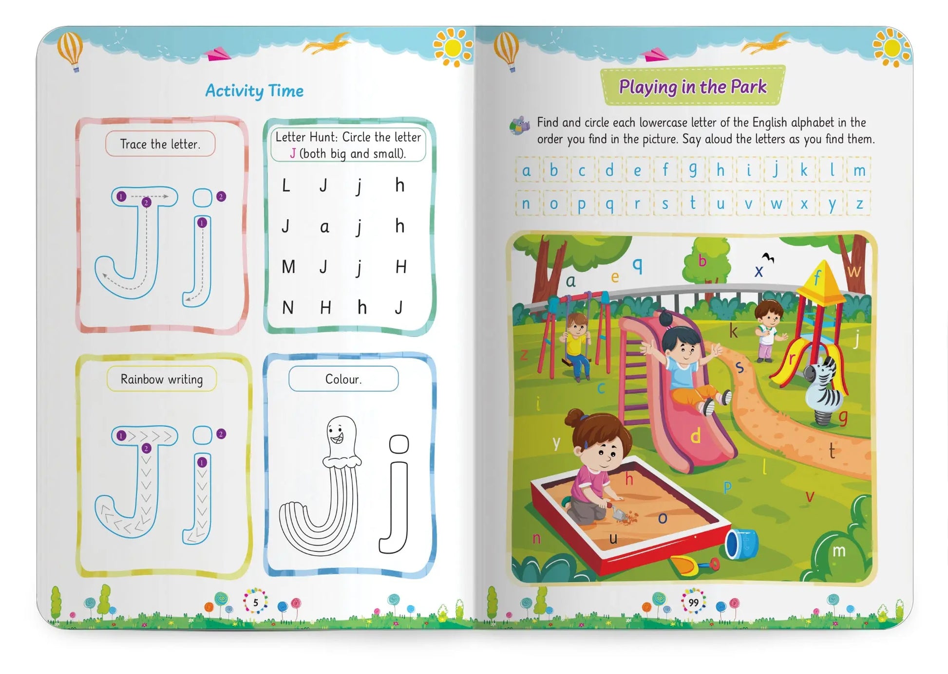 Lil Legends Incredible Phonics Level 1 Main Book Part 2 for Kids | Letter Sounds, Tracing, Writing, Word Recognition and Fun Activities | Phonics Workbook | For Nursery/LKG | Age 3-5 