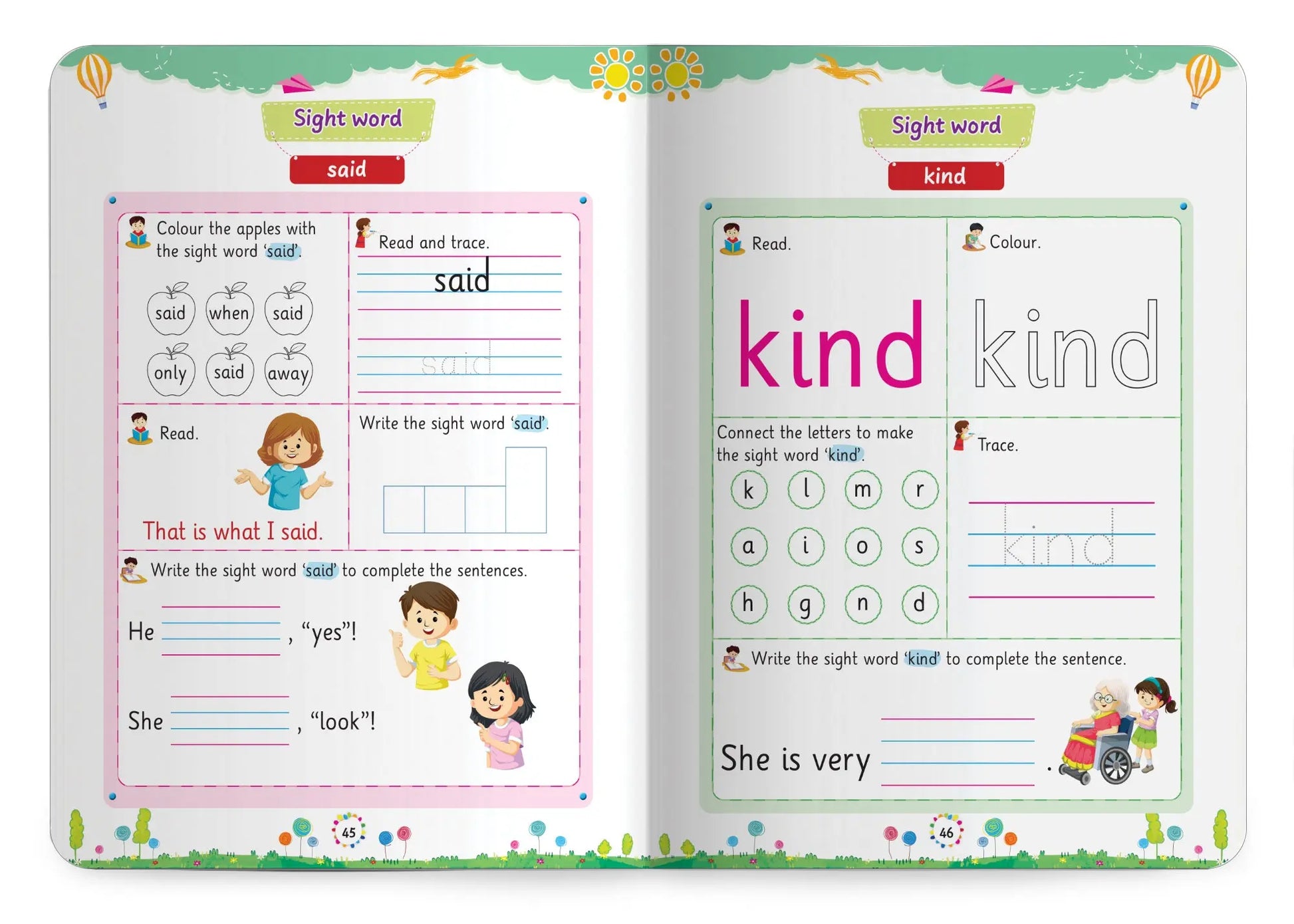 Lil Legends Incredible Phonics  Level 3 Sight Words Book for Kids | Tricky and High Frequency Words | Reading Fluency and Fun Activity Book | For Class 1 and  2 | Age 5-7 