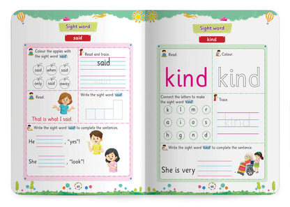 Lil Legends Incredible Phonics  Level 3 Sight Words Book for Kids | Tricky and High Frequency Words | Reading Fluency and Fun Activity Book | For Class 1 and  2 | Age 5-7 